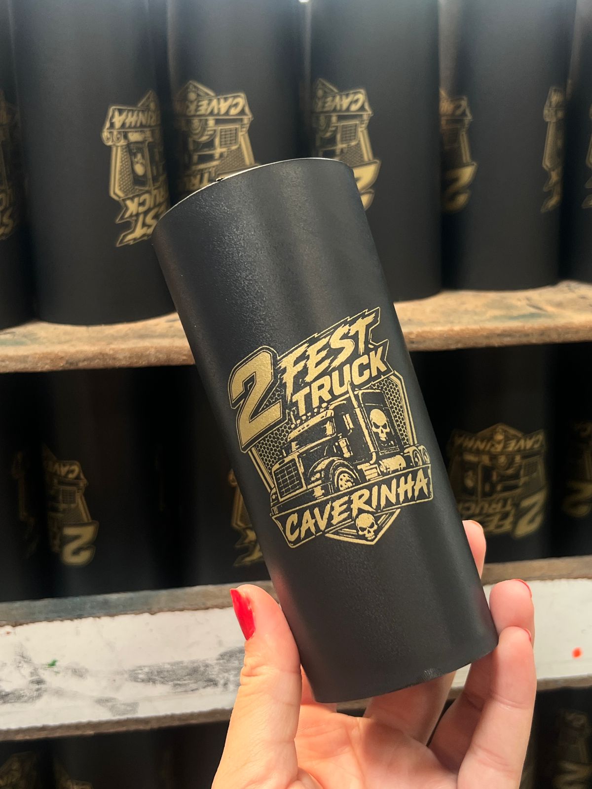LONG DRINK PRETO FOSCO 350ML personalizado